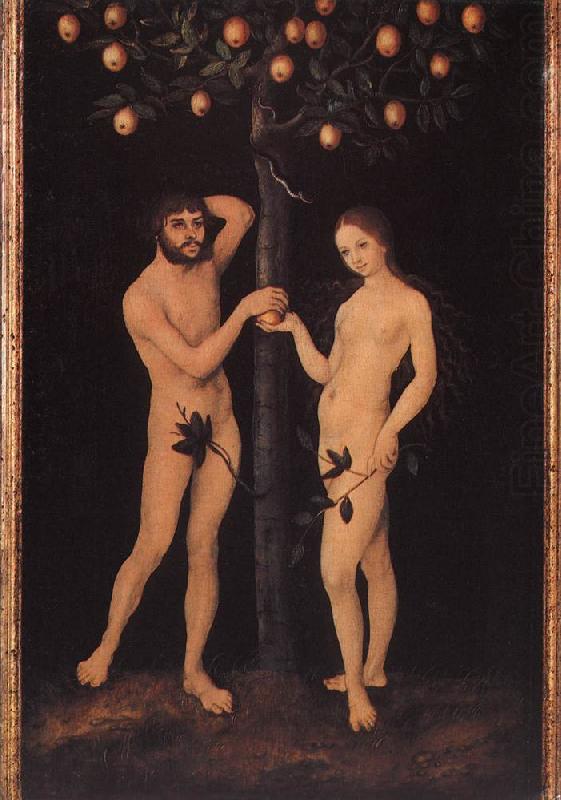 CRANACH, Lucas the Elder Adam and Eve 02 china oil painting image